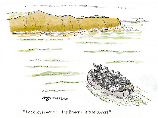 Look, everyone! - the Brown Cliffs of Dover!