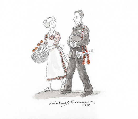 The bugler was walking alongside her. &quot;You knew that poppy poem didn't you?&quot; he said.