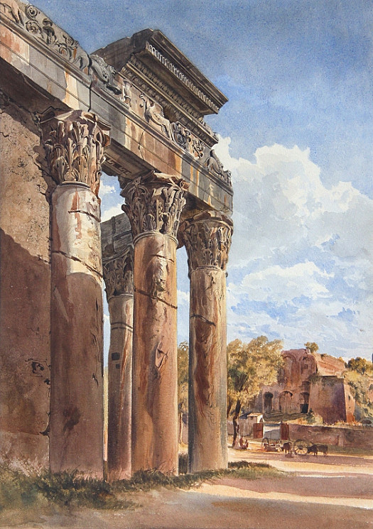 The Temple of Antoninus and Faustina, Forum, Rome