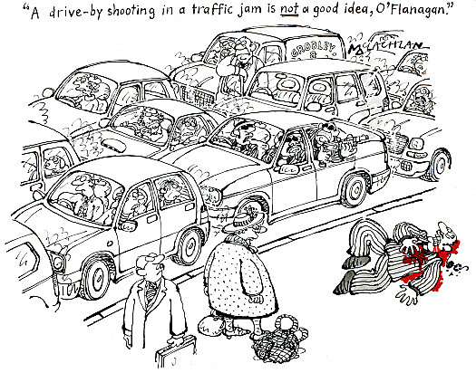 A Drive-by Shooting In a Traffic Jam Is Not a Good Idea, O'flanagan