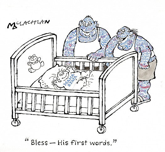 Bless - his first words