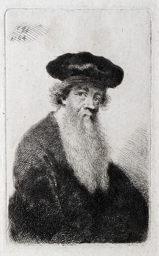 Portrait of Jean Etienne Liotard, with mezetin cap and long beard