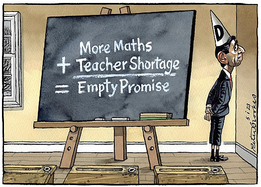 More Maths + Teacher Shortage = Empty Promise