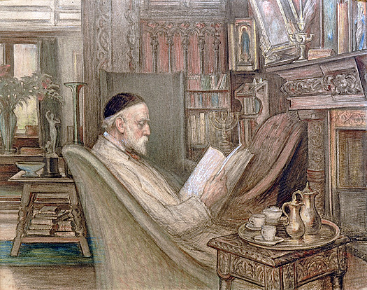 George Frederick Watts In His Drawing Room