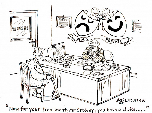 Now For Your Treatment, Mr Grobley, You Have a Choice...