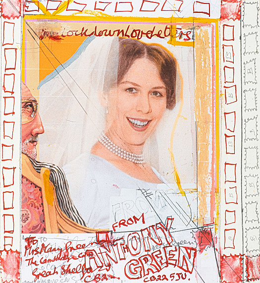 Cover for Lockdown Love LettersUsing 'Self Portrait with Mirror'