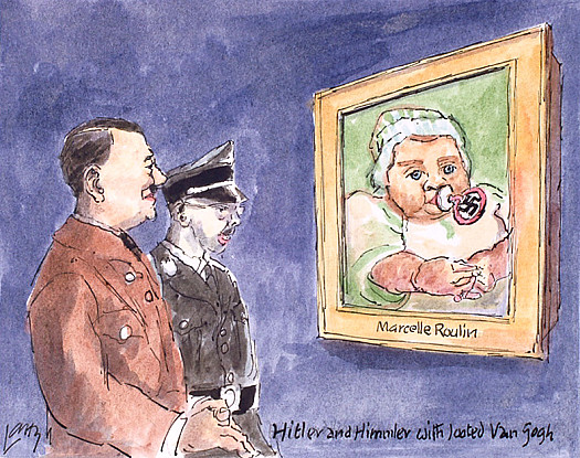 Marcelle RoulinHitler and Himmler with Looted Van Gogh