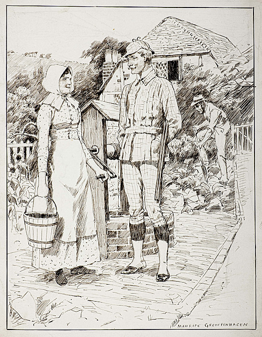 At the well