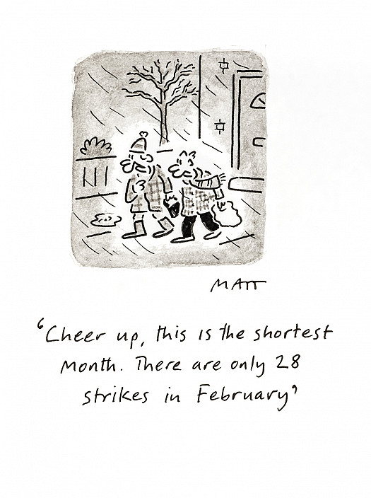 Cheer up, this is the shortest month. There are only 28 strikes in February