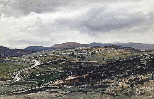 A Welsh Landscape, with Approaching Rain