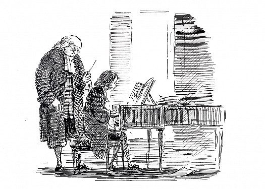 Handel and his master Zachow