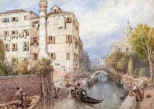 A side canal in Venice