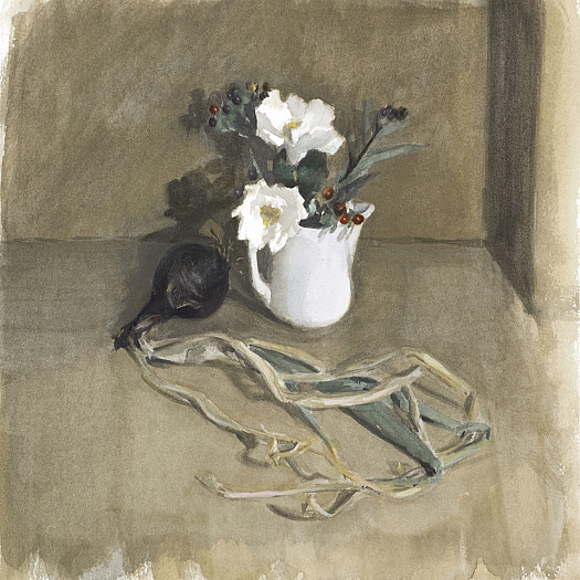 A White Still Life with Onion