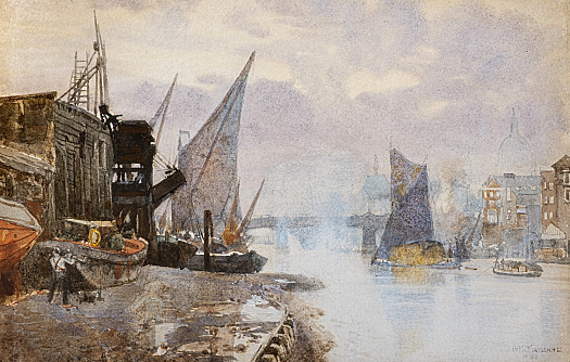 Shipping on the Thames at Bankside