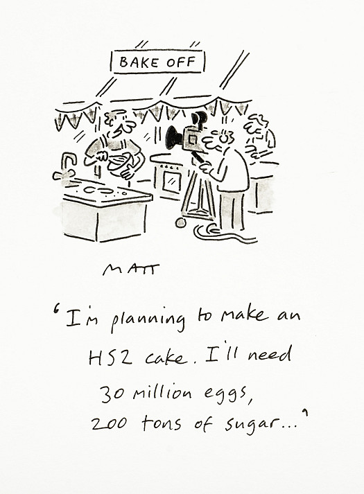I'm planning to make an HS2 cake. I'll need 30 million eggs, 200 tons of sugar...