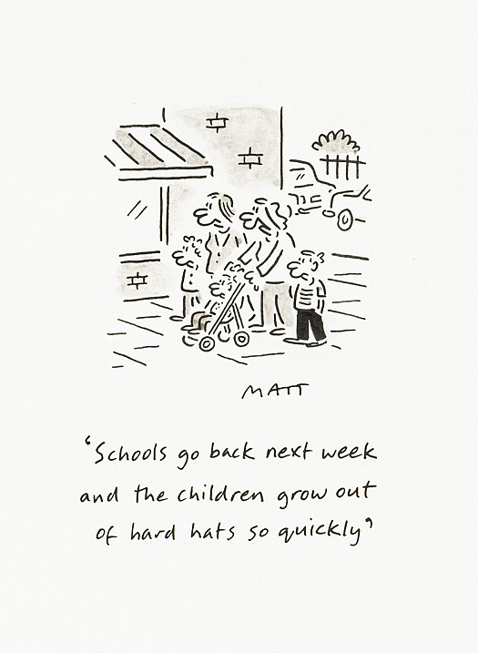 Schools go back next week and the children grow out of hard hats so quickly