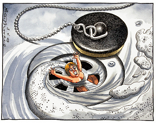 Jacqui Smith Goes Down the Drain