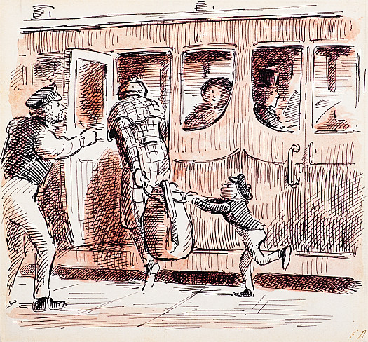 Titus seized the bag that was thrust at him, and the man wrenched open the door of a compartment just as the train began to move.