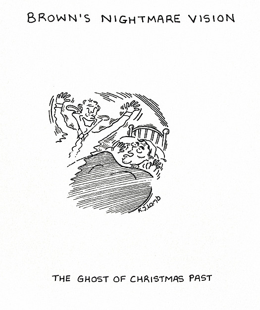Brown's Nightmare Vision - the Ghost of Christmas Past