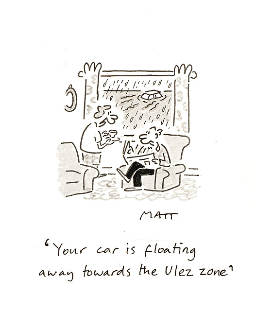 Your car is floating away towards the Ulez zone