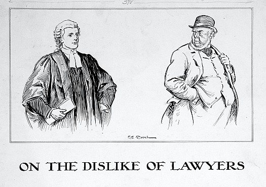 On the Dislike of Lawyers