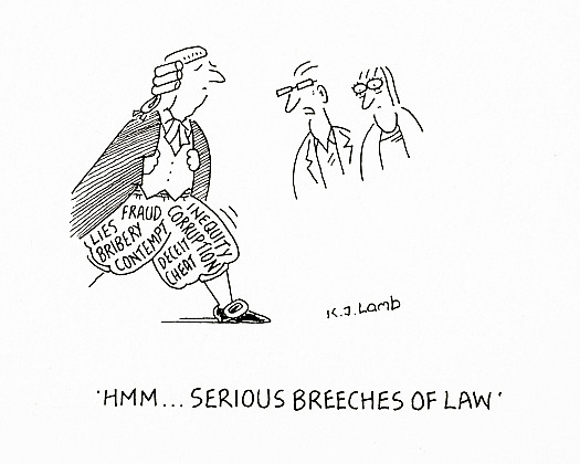 Hmm ... Serious Breeches of Law