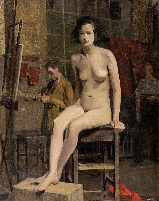 Female Nude in a Studio