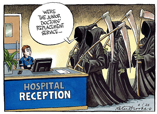 We're the junior doctors' replacement service ...