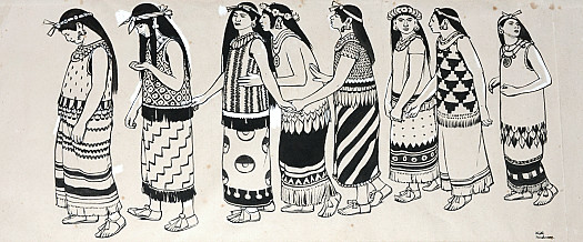 The Cacique of Cempoalla Gave Cortes Eight Women, Richly Dressed, Wearing Collars and Ornaments of Gold