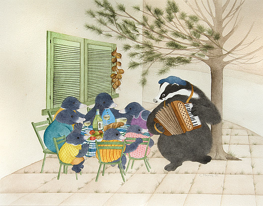 Gustav Mole and Family Eat Out In France