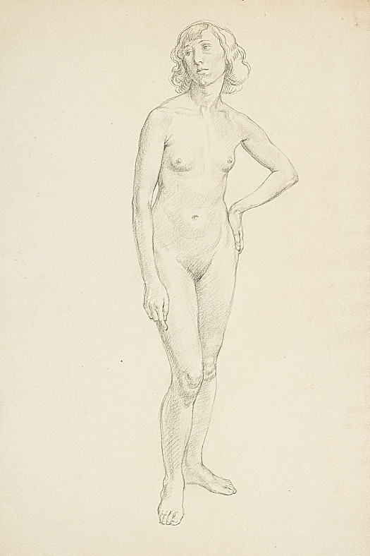 Standing Nude with Hand on Hip