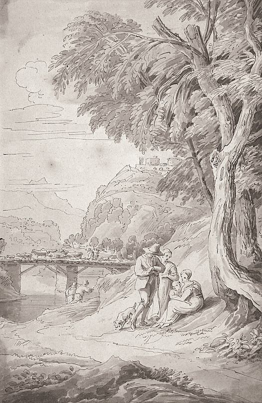 Peasants Resting by the River