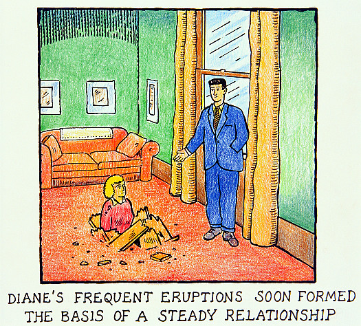 Diane's Frequent Eruptions Soon Formed the Basis of a Steady Relationship