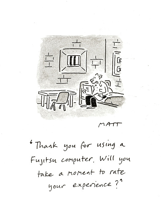 Thank you for using a Fujitsu computer. Will you take a moment to rate your experience?