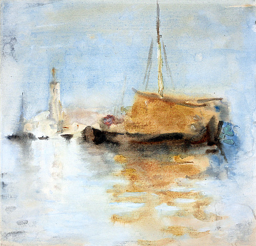Sailing Boat on a Venetian Lagoon