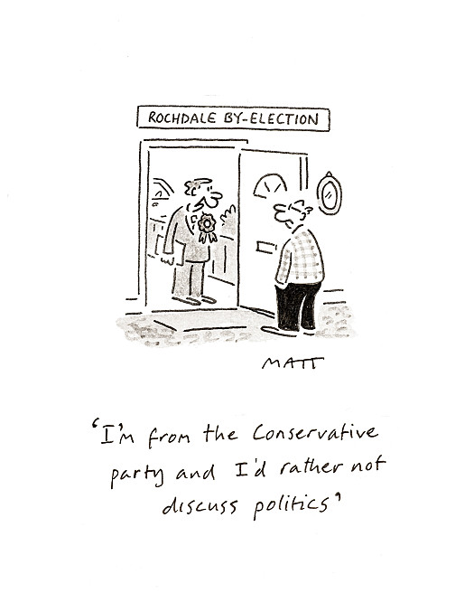 I'm from the Conservative party and I'd rather not discuss politics
