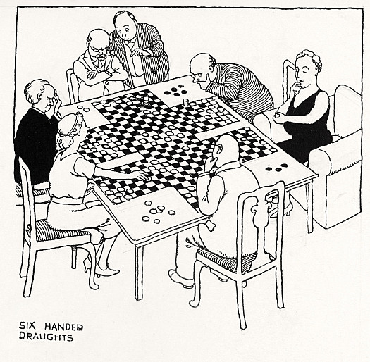 Six-Handed Draughts
