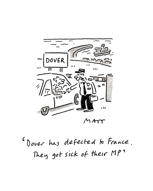 Dover has defected to France. They got sick of their MP