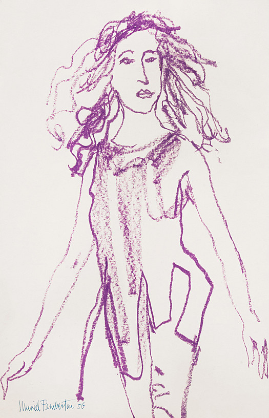 Figure Study in Purple