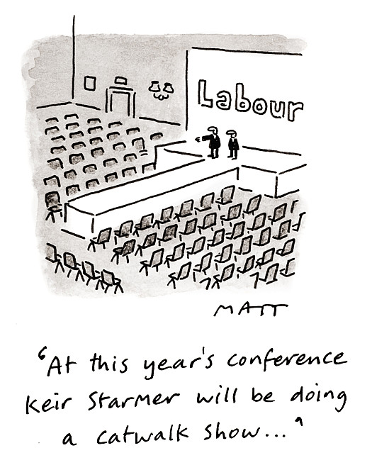 At this year's conference Keir Starmer will be doing a catwalk show