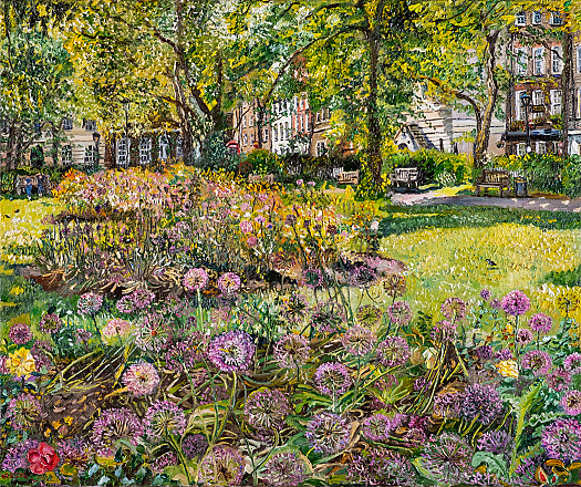 Aliums, Queens Square, Bloomsbury