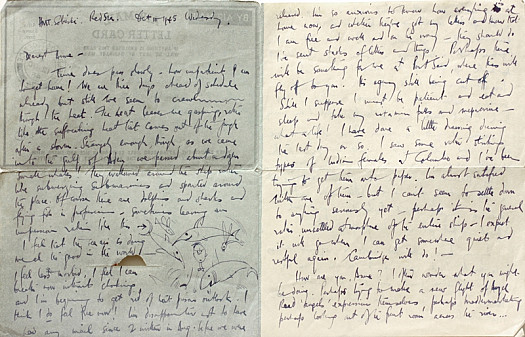 Letter to Anne DewingHmt Sobieski, Red Sea, Wednesday 10 October 1945