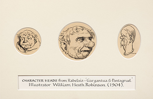 Character Head Studies from Rabelais &ndash; 'Gargantua &amp; Pantagruel'