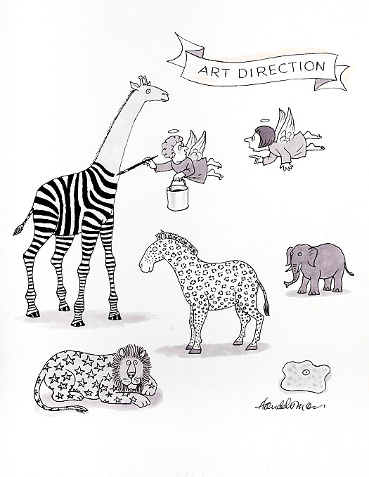 Sorry &ndash; He's changed His mind again. Stripes on the zebra, spots on the giraffe, no stars on the lion, and make the elephant bigger and the amoeba smaller