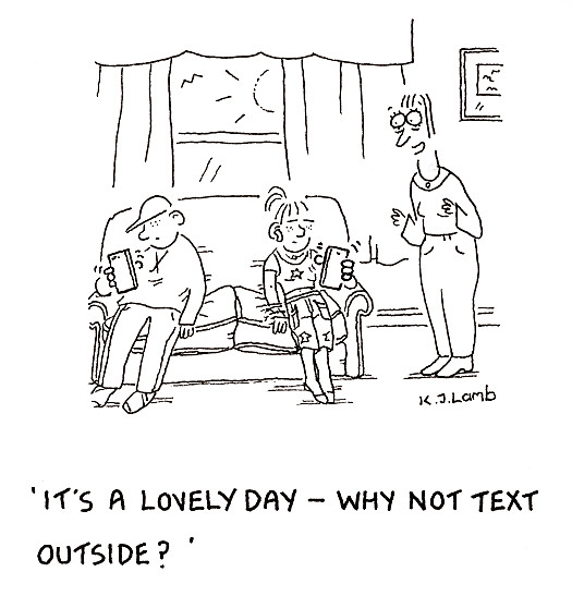 It's a lovely day &ndash; why not text outside?