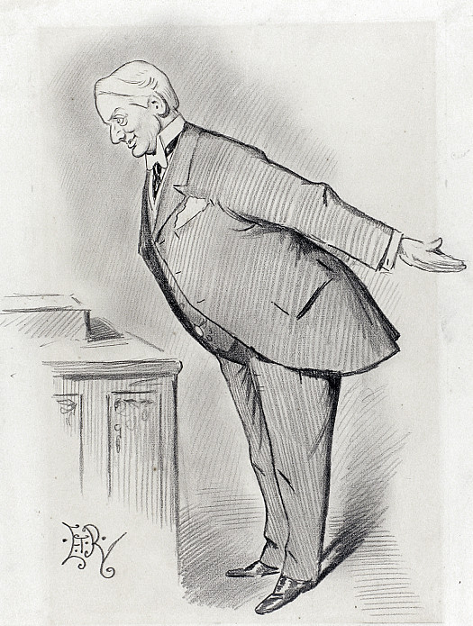 'Far be it from me &ndash; !!'
'The Budget has the unpleasant aspect of being both crude and vindictive. I do not say that It Is crude and vindictive. Far be it from me to say anything of the kind' (laughter) (Lord Rosebery)