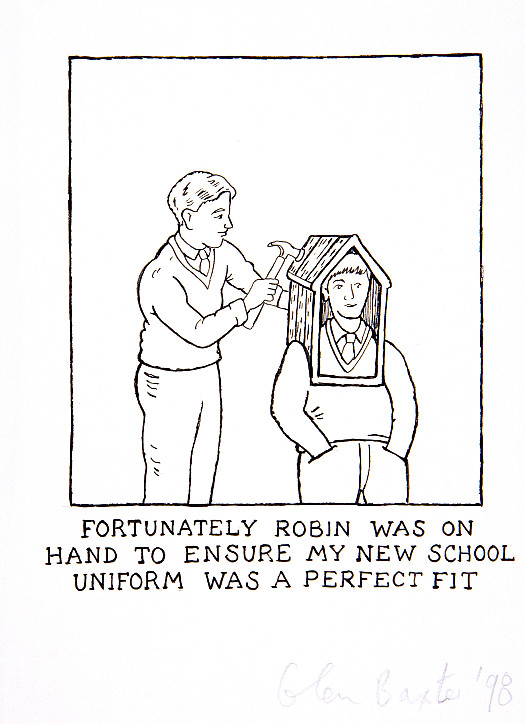 Fortunately Robin was on Hand to Ensure my New School Uniform was a Perfect Fit