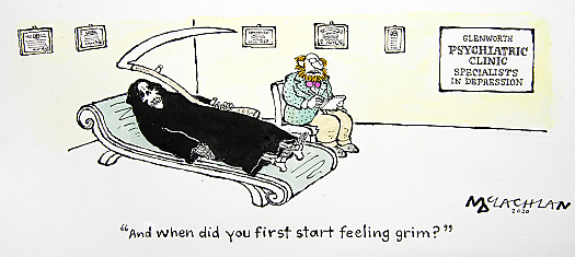 And when did you first start feeling grim?