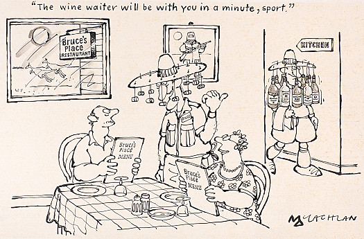 The wine waiter will be with you in a minute, sport