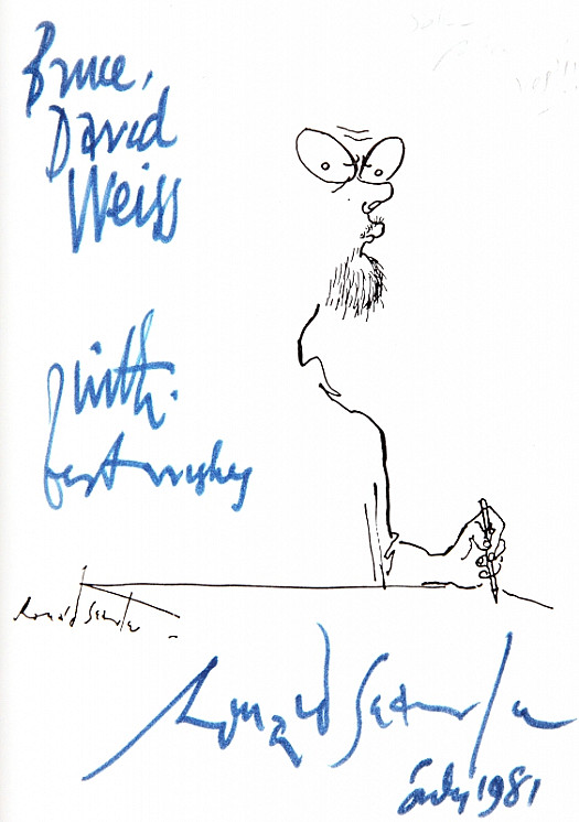 Autograph For Bruce David Weiss